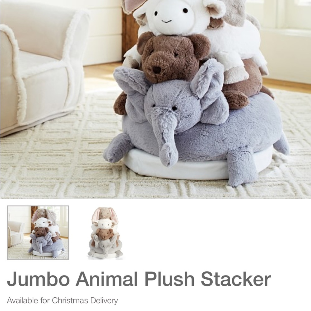 Pottery Barn Kids Jumbo Animal Plush Stacker